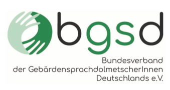Mitglied im Bundesverband der Gebärdensprachdolmetscher/-innen Deutschlands e.V. (BGSD)